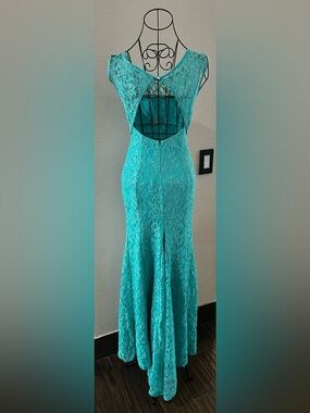 Teal Lace Dress